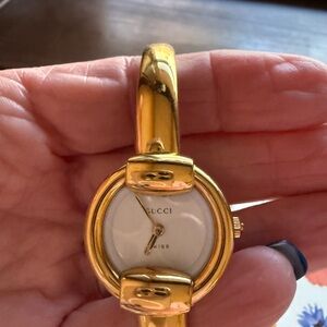 Gucci Gold Bangle Watch